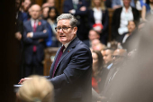 Britain's Prime Minister Keir Starmer speaks during Prime Minister's Questions in London