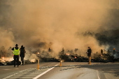 Volcano eruption near Grindavik