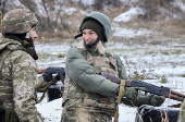 Ukrainian civilians undergo basic military training in Kharkiv