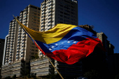 Opposition supporters gather ahead of President Maduro inauguration, in Caracas