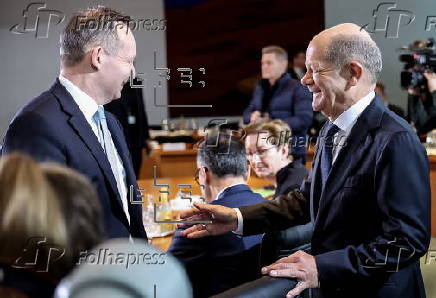 German government's weekly cabinet meeting in Berlin