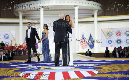 Commander in Chief Ball in honor of Donald Trump's inauguration in Washington