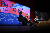 Director Tricia Tuttle holds a press conference ahead of the 75th Berlinale International Film Festival in Berlin