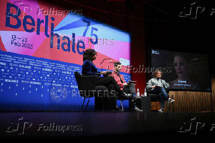 Director Tricia Tuttle holds a press conference ahead of the 75th Berlinale International Film Festival in Berlin