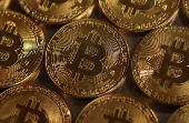 FILE PHOTO: Illustration shows representations of cryptocurrency Bitcoin