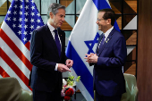 U.S. Secretary of State Antony Blinken meets with Israeli President Isaac Herzog in Tel Aviv
