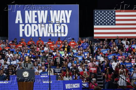 US Vice President Harris Campaigns in Madison, Wisconsin