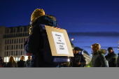 Vigil in Berlin to mark the anniversary of Hamas-led 07 October attack on Israel