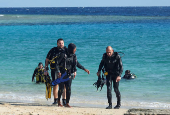 Marsa Alam off Egypt's Red Sea coast, one day after a tourist boat capsized in the area