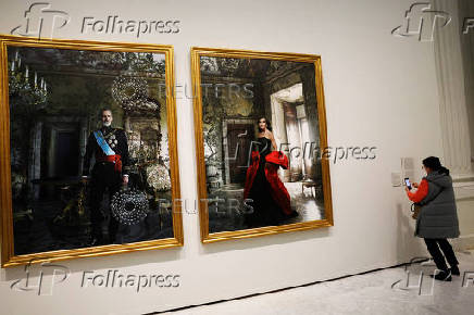 Presentation of Annie Leibovitz portraits of Spain's King Felipe and Queen Letizia, in Madrid