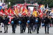 Nationwide general strike in Italy against the government's budget plan