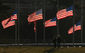 Flags at half-staff following the death of former President Carter in Washington