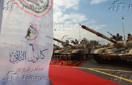 104th anniversary of the founding of the Iraqi army, at the Camp Taji military base on the outskirts of Baghdad