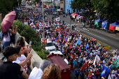 Venezuela's President Maduro attends a rally marking the anniversary of the ending of Marcos Perez Jimenez's dictatorship