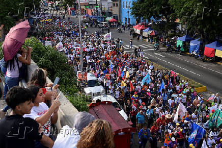 Venezuela's President Maduro attends a rally marking the anniversary of the ending of Marcos Perez Jimenez's dictatorship