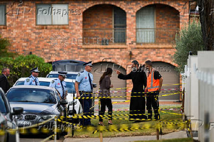Scenes outside Christ The Good Shepherd Church after a knife attack took place during a service on Monday night in Sydney