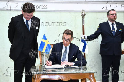 Finland's President Alexander Stubb visits Stockholm