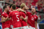 Partida entre Dinamarca e Inglaterra pela Eurocopa 