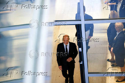 Session of the lower house of parliament in Berlin