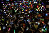 FILE PHOTO: Protesters take part in a rally calling for the impeachment of South Korean President Yoon Suk Yeol, in Seoul