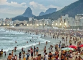 Praia de Copacabana no RJ