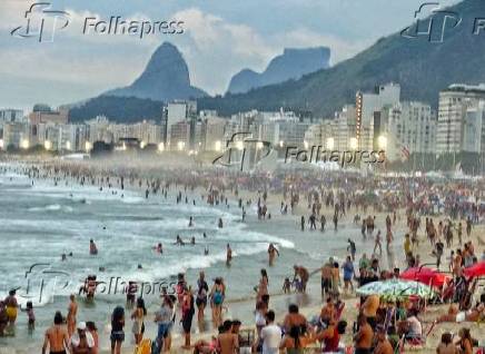 Praia de Copacabana no RJ