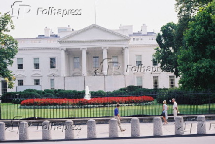 Fachada da Casa Branca, em Washington