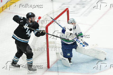 NHL: Vancouver Canucks at Utah