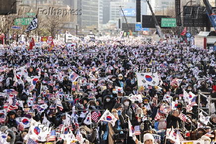 Protest over impeachment of South Korea's President Yoon and acting President Han