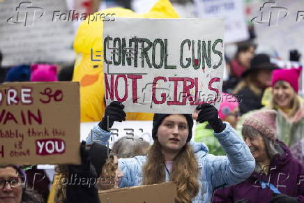 The People's March in downtown Washington, DC