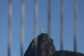 Esttua do Cristo Redentor no Rio de Janeiro.