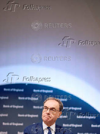 Governor of the Bank of England Bailey attends the biannual Financial Stability Report press conference, in London