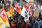 Nationwide general strike in Italy against the government's budget plan