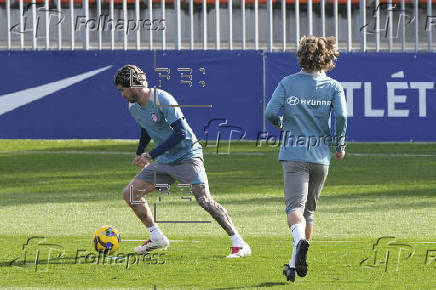 Entrenamiento del Atltico de Madrid