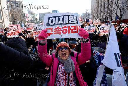 Protesters attend a rally supporting South Korean President Yoon Suk Yeol, in Seoul