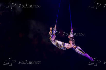 Espetculo 'Ovo' do Cirque du Soleil na Jeunesse Arena, no Rio de Janeiro