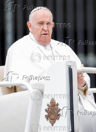 Pope Francis holds weekly general audience, at the Vatican