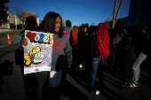 HBCU (Historically Black College and University) students march to the polls during early voting in North Carolina