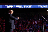 Republican presidential nominee and former U.S. President Donald Trump campaigns in Henderson