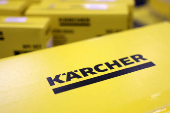 Karcher logo is displayed in a supermarket