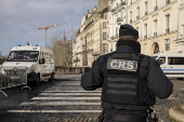 Security arrangements in the surrounding area for the reopening of Notre Dame de Paris