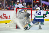 NHL: Vancouver Canucks at Calgary Flames