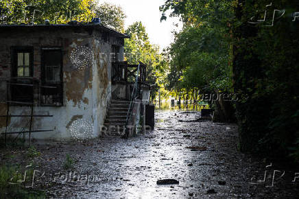 Flooding Danube in Hungary