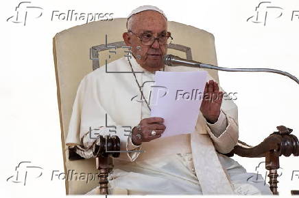 Pope Francis leads Wednesday's general audience in Saint Peter's Square