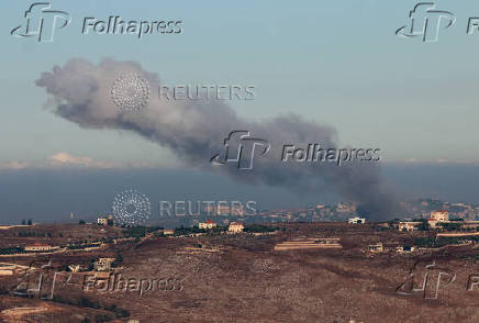 Smoke billows over southern Lebanon