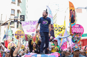 ltimo ato de campanha do candidato Guilherme Boulos (PSOL) na Avenida Paulista