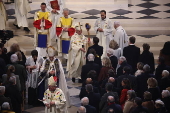 Sunday mass at Notre Dame Cathedral in Paris