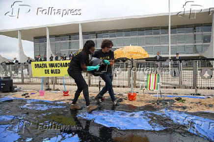Ativistas protestam em Braslia contra aes do governo no meio ambiente