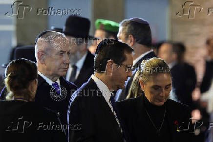 Opening ceremony marking Israel's national Holocaust Remembrance Day in Jerusalem