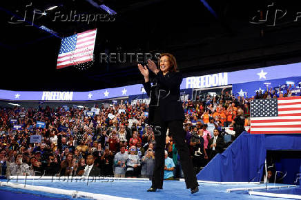 Democratic presidential nominee VP Kamala Harris travels to Michigan